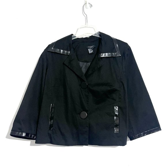 Sandro Sportswear Cotton Quarter Sleeve Crop Lightweight Evening Jacket - Picture 5 of 16